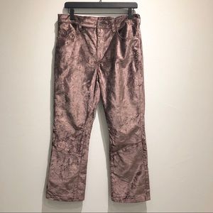 Free People Velvet Flare Crop Pant